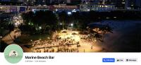 Ein Foto einer Strandbar bei Nacht in der Unterkunft Astonishing Ocean View 4 Bedroom Huge Balcony 2 Car Park in Johor Bahru