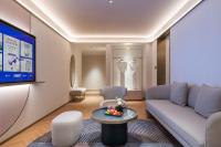 Manxin Hotel Wuhan Hankou Fanhai CBD Xinhua Roadにあるシーティングエリア