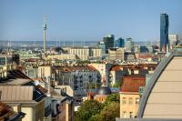 Výhľad na mesto Viedeň alebo výhľad na mesto priamo z apartmánového hotela
