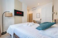 Guest House Chez Bastienにあるベッド