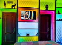 TV a/nebo společenská místnost v ubytování The Magic House