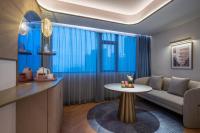 Manxin Hotel Wuhan Hankou Fanhai CBD Xinhua Roadにあるシーティングエリア