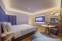Manxin Hotel Wuhan Hankou Fanhai CBD Xinhua Roadにあるテレビまたはエンターテインメントセンター