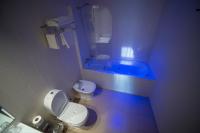 A bathroom at Motel Los Abedules