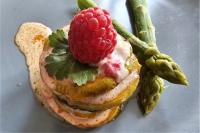 een sandwich met een framboos erop bij Solar Alegria Lodge in Oliveira de Frades