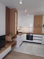 Kuchyň nebo kuchyňský kout v ubytování Villa Vitosha Apartments