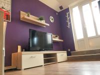 Televízia a/alebo spoločenská miestnosť v ubytovaní Charming apartment in Rakovica with shared pool - 35 sqm