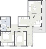 Půdorys ubytování Ferienwohnung Irene
