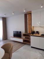 Kuchyň nebo kuchyňský kout v ubytování Villa Vitosha Apartments