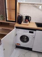 Kuchyň nebo kuchyňský kout v ubytování Villa Vitosha Apartments
