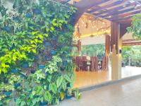 uma parede cheia de muitas plantas em The Zen Villas Resort em Lipa