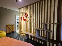 Posteľ alebo postele v izbe v ubytovaní Gîte et SPA Chez Jules