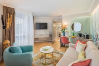 Telewizja i/lub zestaw kina domowego w obiekcie Lotus Therme Hotel & Spa