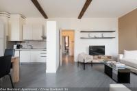 A kitchen or kitchenette at Brera Apartments in Garibaldi