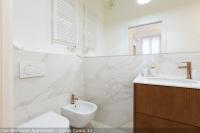 A bathroom at Brera Apartments in Garibaldi