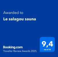 Certifikát, ocenenie alebo iný dokument vystavený v ubytovaní Le salagou sauna