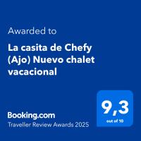 Certifikát, hodnocení, plakát nebo jiný dokument vystavený v ubytování La casita de Chefy (Ajo) Nuevo chalet vacacional