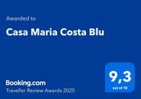 Certyfikat, podpis lub inny dokument wystawiony w obiekcie Casa Maria Costa Blu