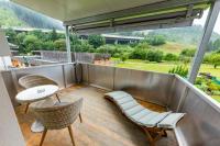 Balkon lub taras w obiekcie Apartmenthaus Pastner am Teich