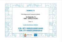 The floor plan of DOMUS 73 Apulian holidays