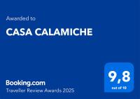 Certifikát, ocenenie alebo iný dokument vystavený v ubytovaní CASA CALAMICHE