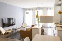A seating area at Chinchilla Apartment in Malaga by Solaga Holiday Homes