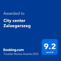 Certifikát, ocenenie alebo iný dokument vystavený v ubytovaní City center Zalaegerszeg