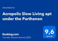 Certifikát, ocenenie alebo iný dokument vystavený v ubytovaní Acropolis Slow Living apt under the Parthenon