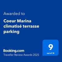 Certyfikat, podpis lub inny dokument wystawiony w obiekcie Coeur Marina climatisé terrasse parking