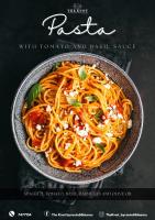 a bowl of pasta with tomato and basil sauce at Long Beach Laamu Hotel in Gan