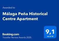 Certifikát, ocenenie alebo iný dokument vystavený v ubytovaní Málaga Peña Historical Centre Apartment