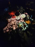 een tafel met borden eten erop bij Koppány Pines Rewild Escapes - Hungarian Village Vendeghaz in Koppányszántó