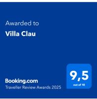 Certifikát, hodnocení, plakát nebo jiný dokument vystavený v ubytování Villa Clau