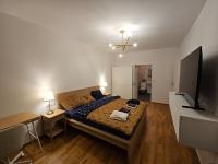 TV a/nebo společenská místnost v ubytování Vltava River Apartment