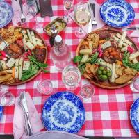 Jídlo v venkovského domu nebo okolí