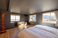 Kawaguchiko Country Cottage Banにあるベッド