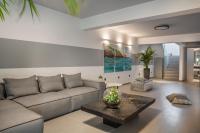 Posezení v ubytování Helios Luxury Villas Private and Superior