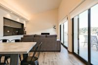 Posezení v ubytování Can Cintet 3 Apartamento con terraza en Besalú