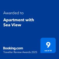 Certifikát, hodnocení, plakát nebo jiný dokument vystavený v ubytování Apartment with Sea View