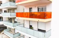 Balkón alebo terasa v ubytovaní Bel appartement climatisé & parking