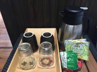 旅館　由布山にあるコーヒーまたはお茶