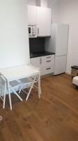 Kuchyň nebo kuchyňský kout v ubytování Beach garden apartment