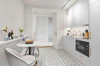 Kuchyň nebo kuchyňský kout v ubytování Vodickova Luxury Suites