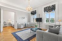 Postel nebo postele na pokoji v ubytování Vodickova Luxury Suites