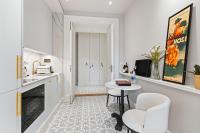 Kuchyň nebo kuchyňský kout v ubytování Vodickova Luxury Suites