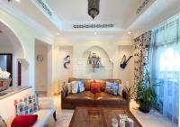 Posezení v ubytování Spectacular 2BR in Souk Al Bahar, Downtown with Burj & Dubai Mall view by Rich Stay