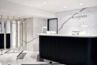 a dressing room with surfboards on a wall at Academias Hotel, Autograph Collection in Athens