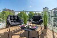 Balkon lub taras w obiekcie Apartamenty Fenomen - Premium Porto Nadmorskie Tarasy w Kołobrzegu