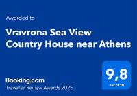 Certifikát, ocenenie alebo iný dokument vystavený v ubytovaní Vravrona Sea View Country House near Athens
