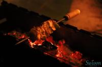 Grillfaciliteterne på resortet som gæsterne kan bruge